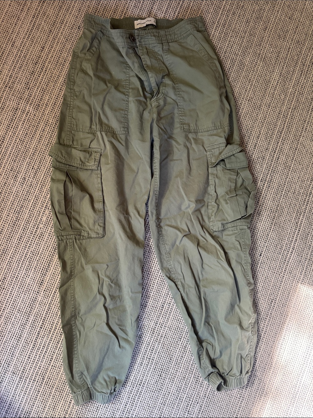 Abercrombie green cargo pants size small